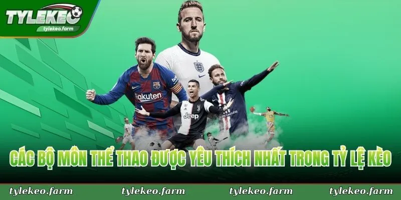 Các bộ môn thể thao được yêu thích nhất trong Tỷ Lệ Kèo