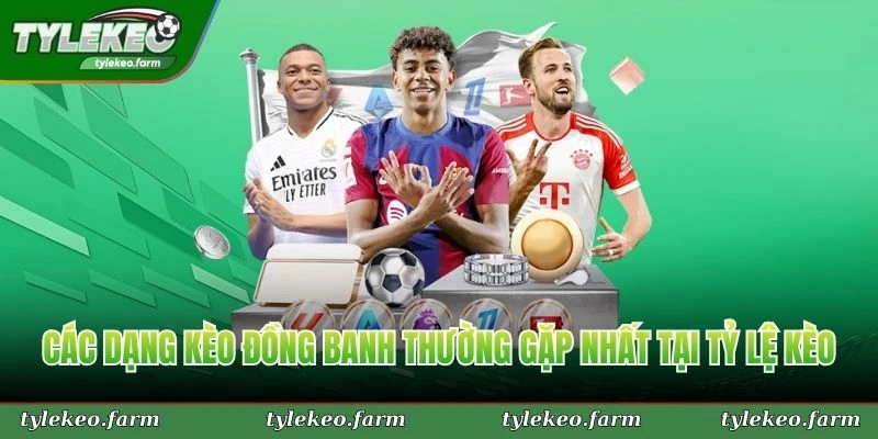 Các dạng kèo đồng banh thường gặp nhất tại Tỷ Lệ Kèo
