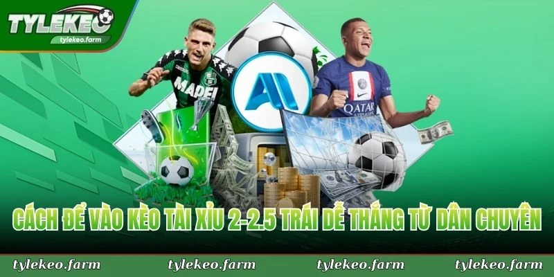 Cách đọc kèo tài xỉu 2-2.5 trái chuẩn xác từ dân chuyên