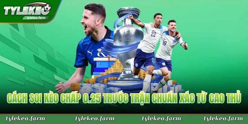 Cách soi kèo chấp 0.25 trước trận chuẩn xác từ cao thủ