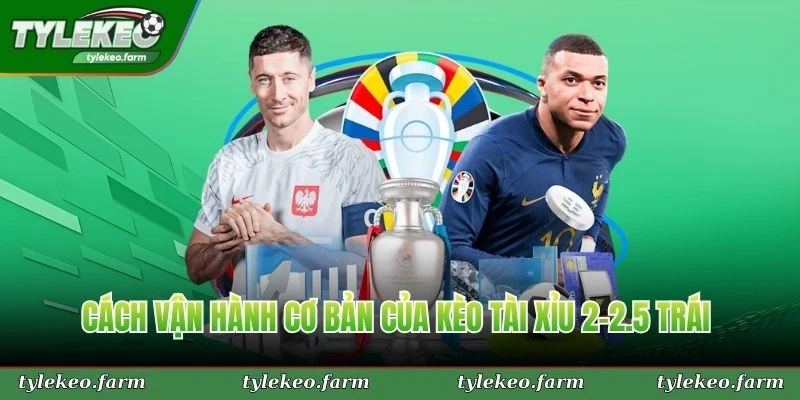 Cách vận hành cơ bản của kèo tài xỉu 2-2.5 trái 