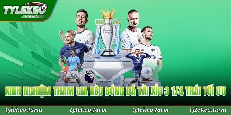Kinh nghiệm tham gia kèo bóng đá tài xỉu 3 1/4 trái tối ưu nhất